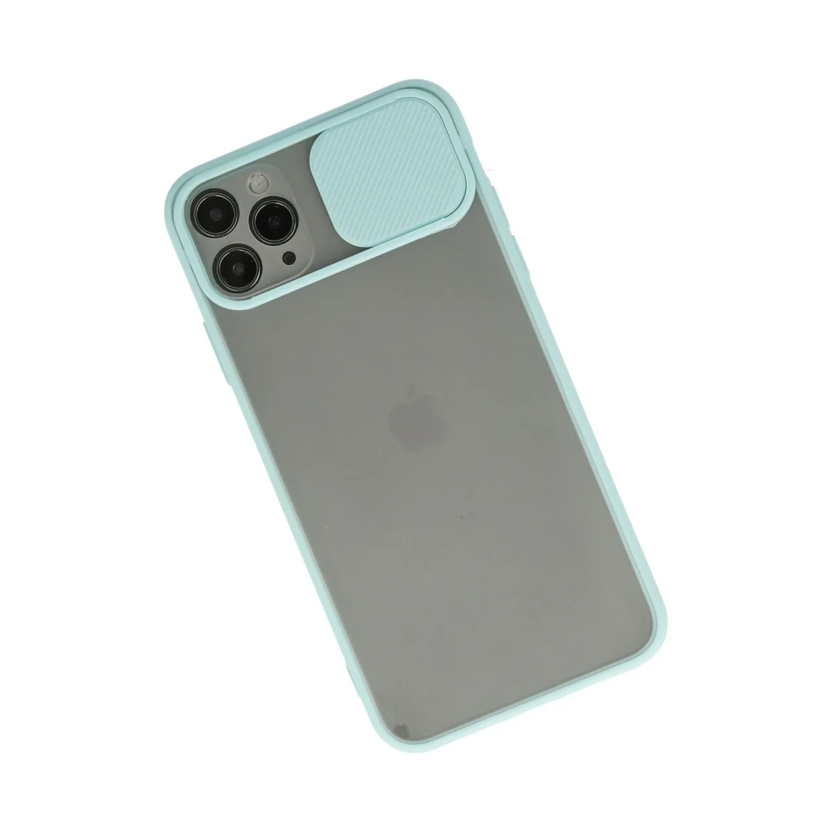 Apple İphone 11 Pro Max Kılıf Palm Buzlu Kamera Sürgülü Silikon - Turkuaz görsel 2