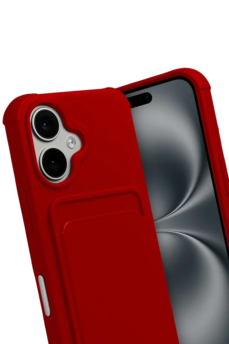 Apple iPhone 17 Kelvin Kartvizitli Silikon - Kırmızı görsel 3