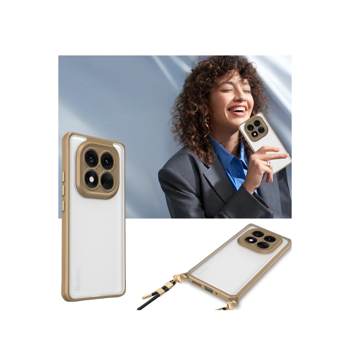 Xiaomi Redmi Note 14 Pro 4g Kılıf Penta Silikon Kılıf - Şeffaf görsel 3