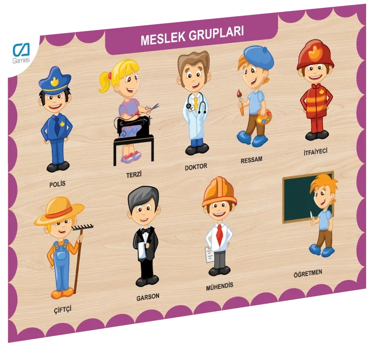 CAAHS-3203 Ca Games Ahşap Meslek Grupları Bul-tak