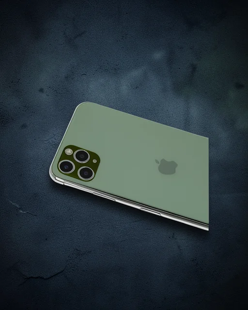 Apple İphone 11 Pro Max Rainbow Kamera Lens Koruma Cam - Yeşil