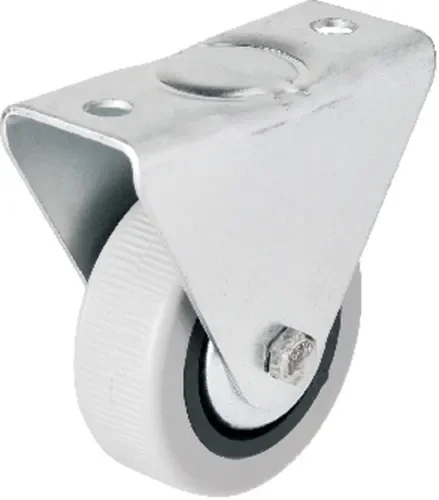 106 - 50 mm Sabit Kapaklı Gri PVC Teker
