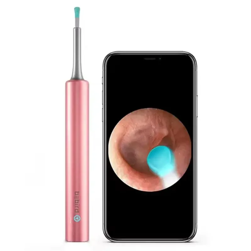 T5 3MP Kamera 3.5MM Lens Şarjlı Wıfı Görüntülü Kulak Temizleyici Pembe Renk