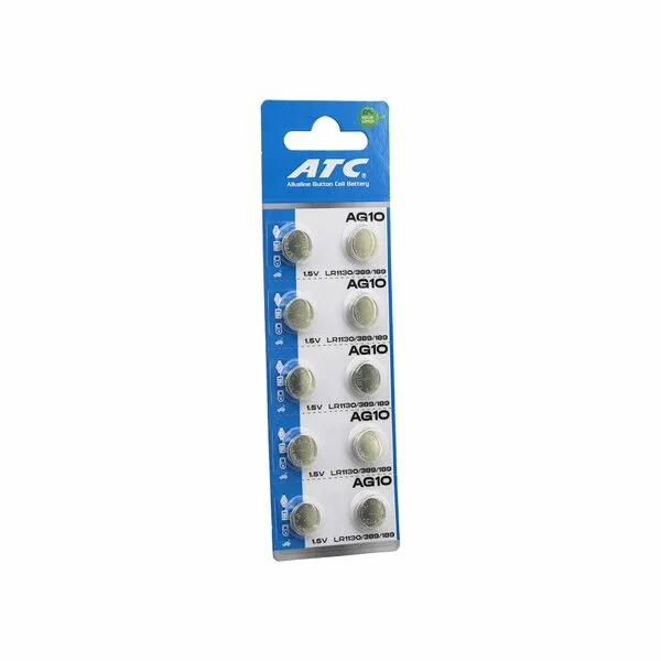 Buton Pil - Saat Lazer Hesap Makinesi Pili 10lu Paket AG10 - LR1130H - 389A -1.55V