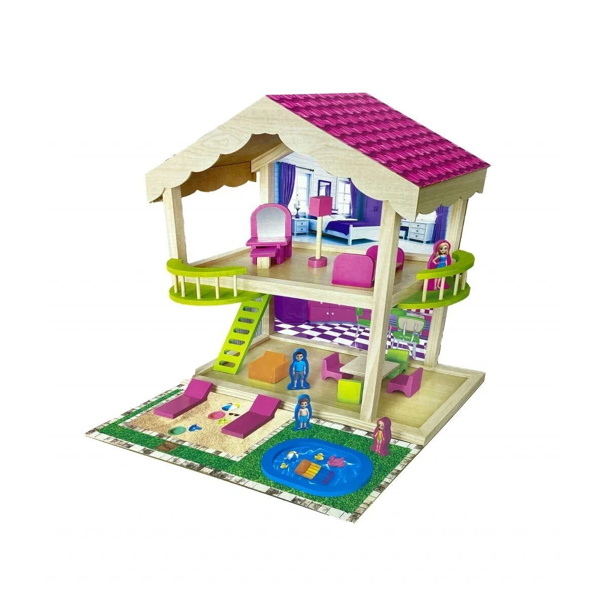 ONY-414 Kutuda Ahşap Villa Seti