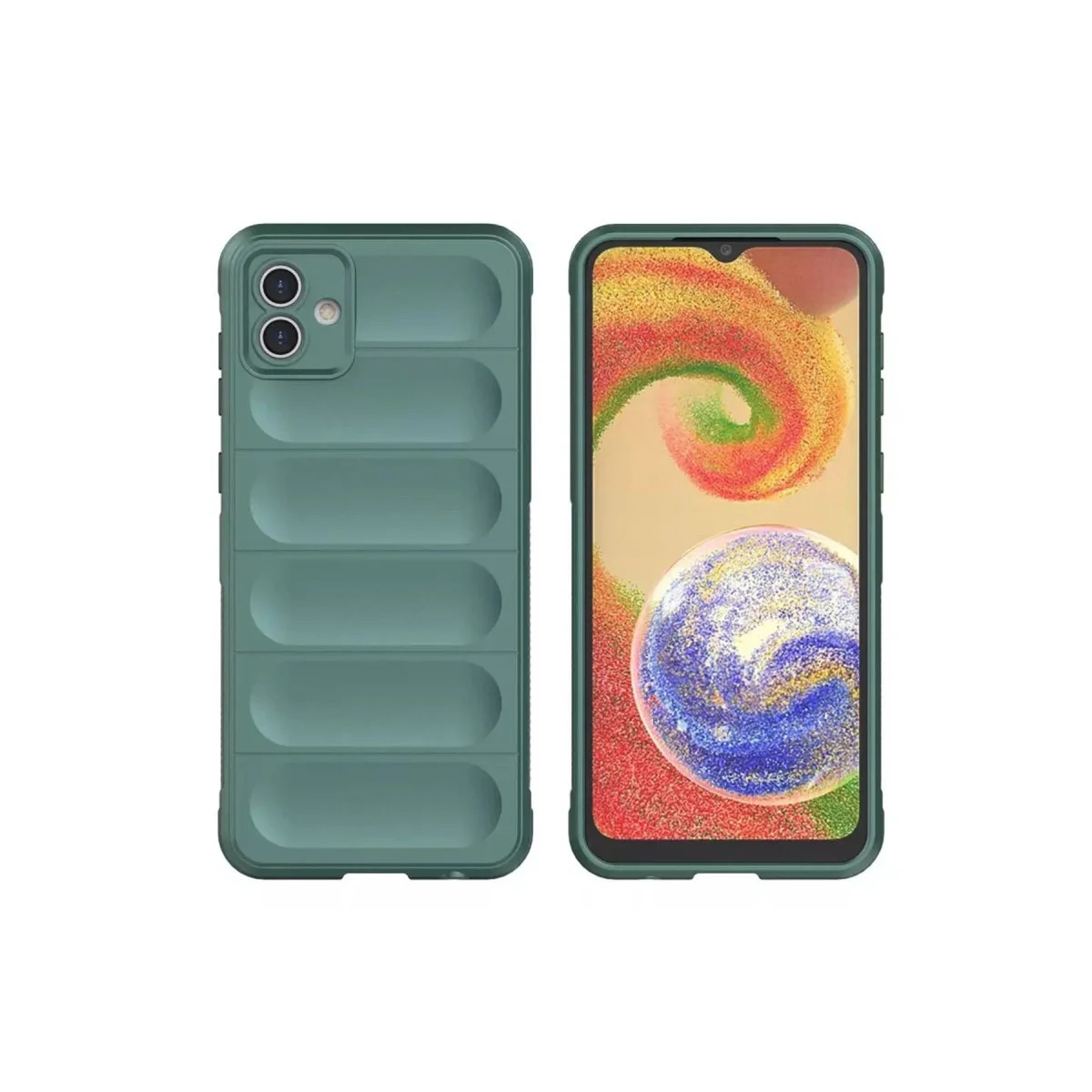 Samsung Galaxy A05 Kılıf Optimum Silikon - Koyu Yeşil görsel 2