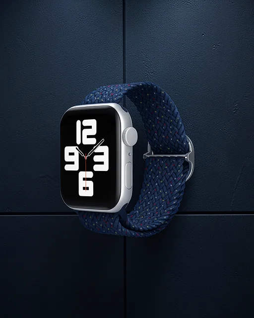 Apple Watch 38mm Kordon - Benekli Lacivert