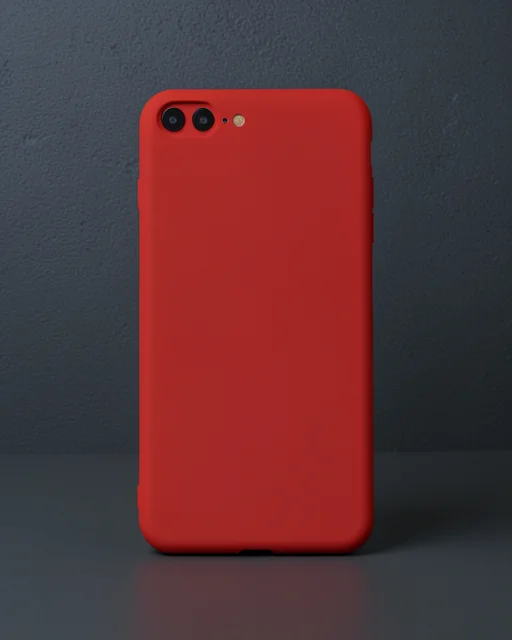 Apple İphone 7 Plus Kılıf First Silikon - Kırmızı