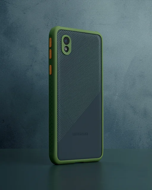 Samsung Galaxy A01 Core Kılıf Miami Şeffaf Silikon - Yeşil