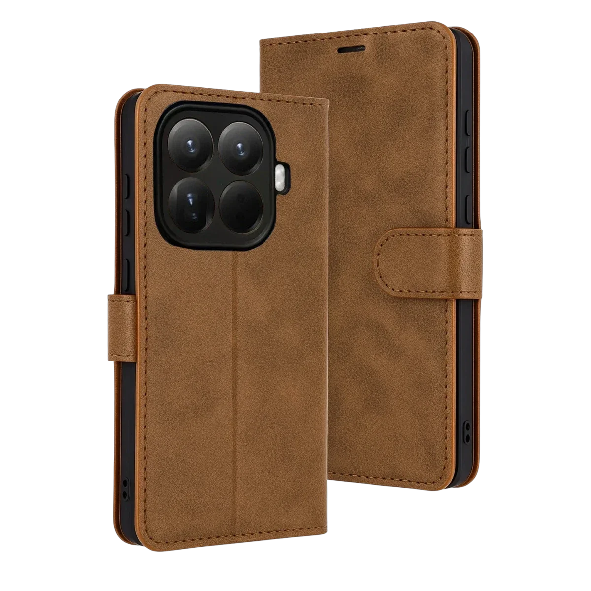 Xiaomi Mi 15T Pro Trend S Plus Kapaklı Kılıf - Taba
