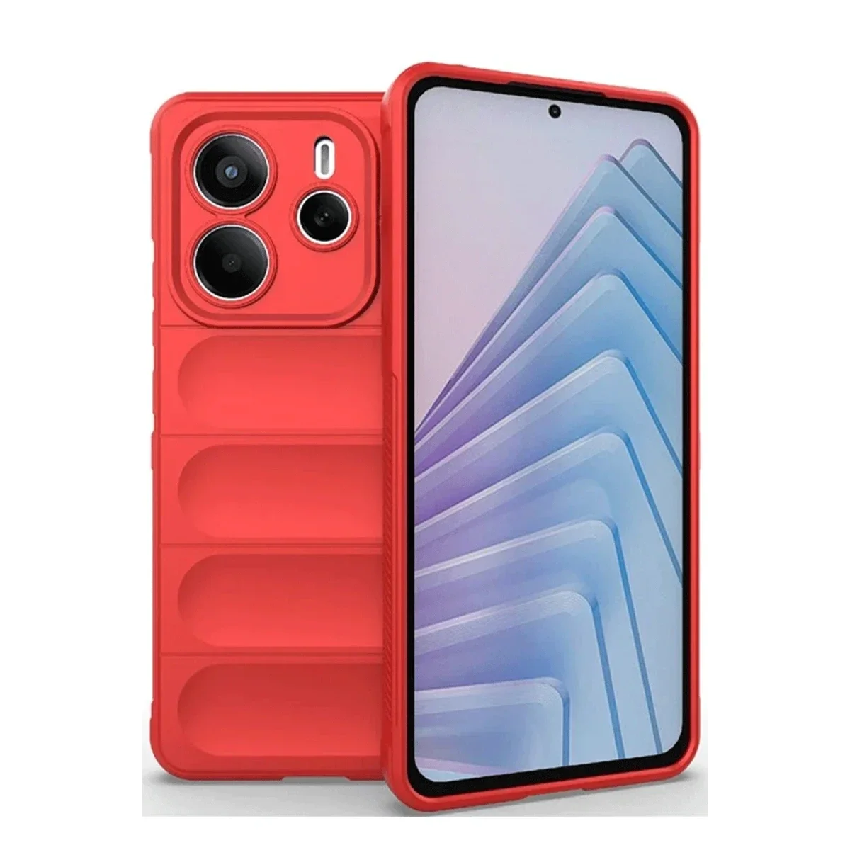 Xiaomi Redmi Note 14 4G Kılıf Optimum Silikon - Kırmızı