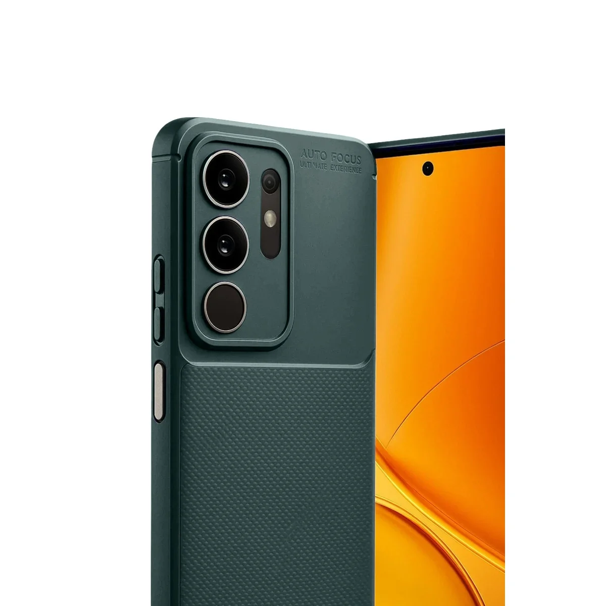 Vivo Y29 4g Auto Focus Karbon Kapak - Koyu Yeşil görsel 3