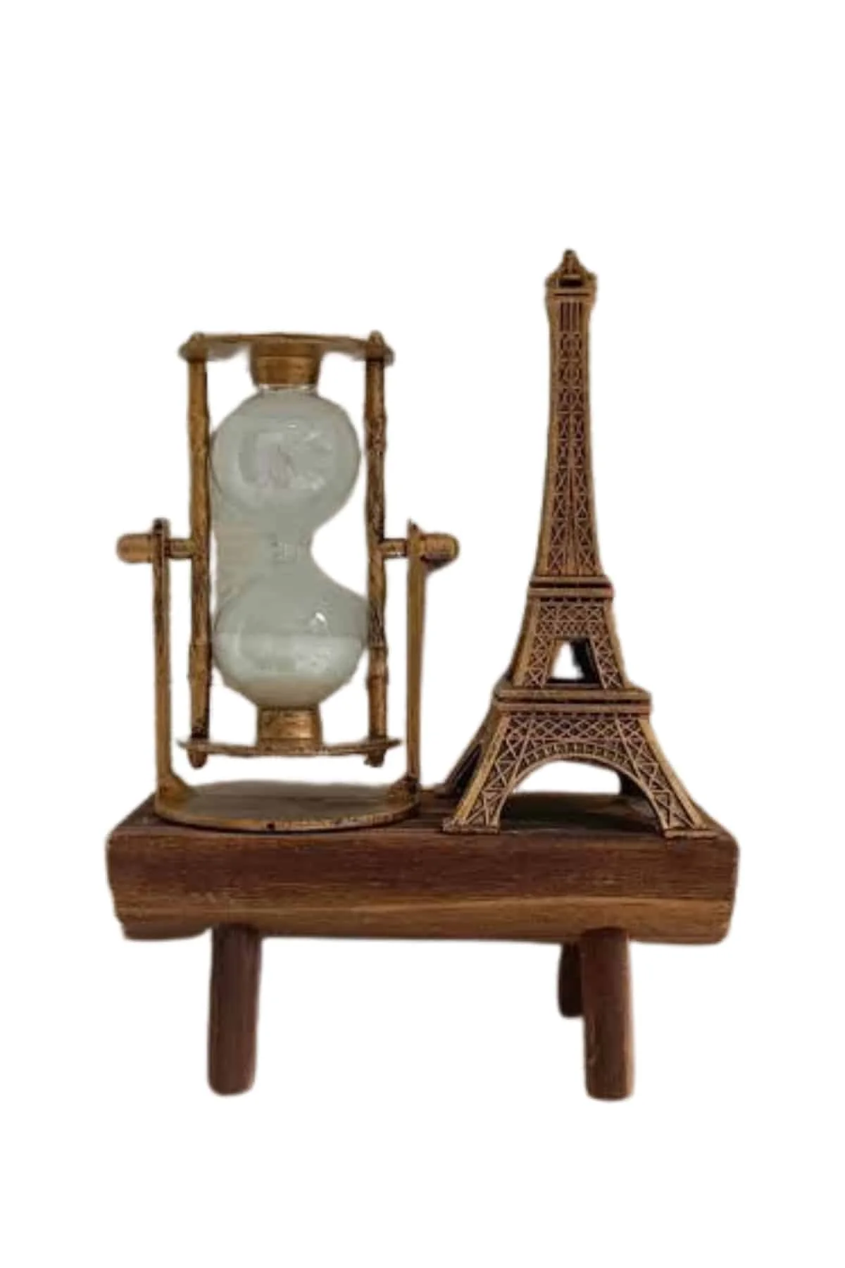 Paris Eyfel Kulesi Hediyelik Eyfel Retro Kum Saati Dekoratif Eşya Yeni Nesil görsel 2