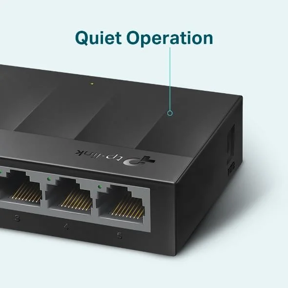 LS1005G 5 Port 10/100/1000 Gıgabıt Plastik Kasa Swıtch görsel 3