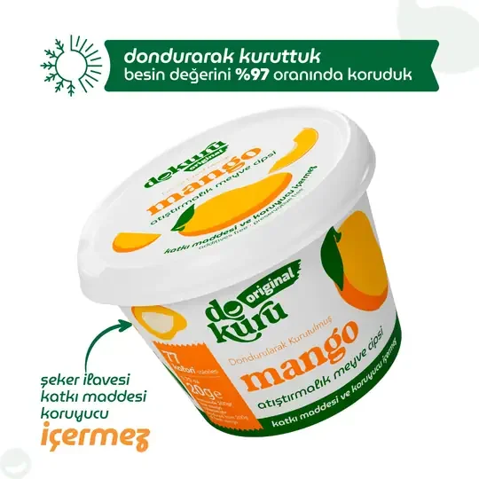 Original Mango Atıştırmalık Meyve Cipsi 20gr görsel 5