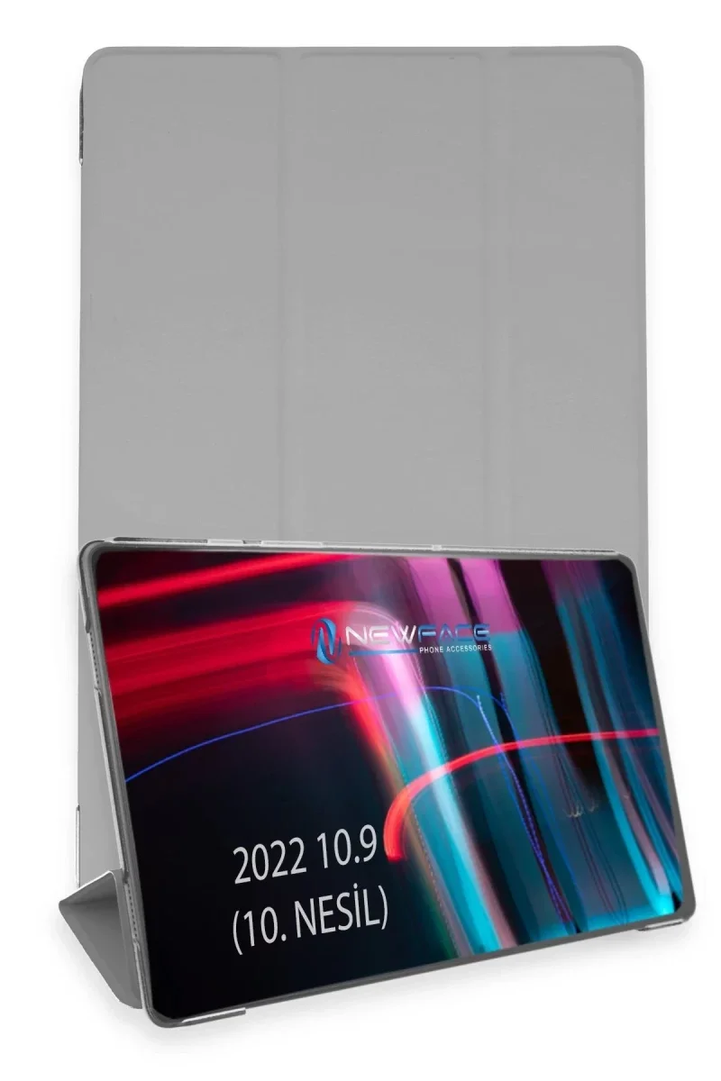 Apple iPad 2025 10.9 10.Nesil (A16) Kılıf Tablet Smart Kılıf - Gri