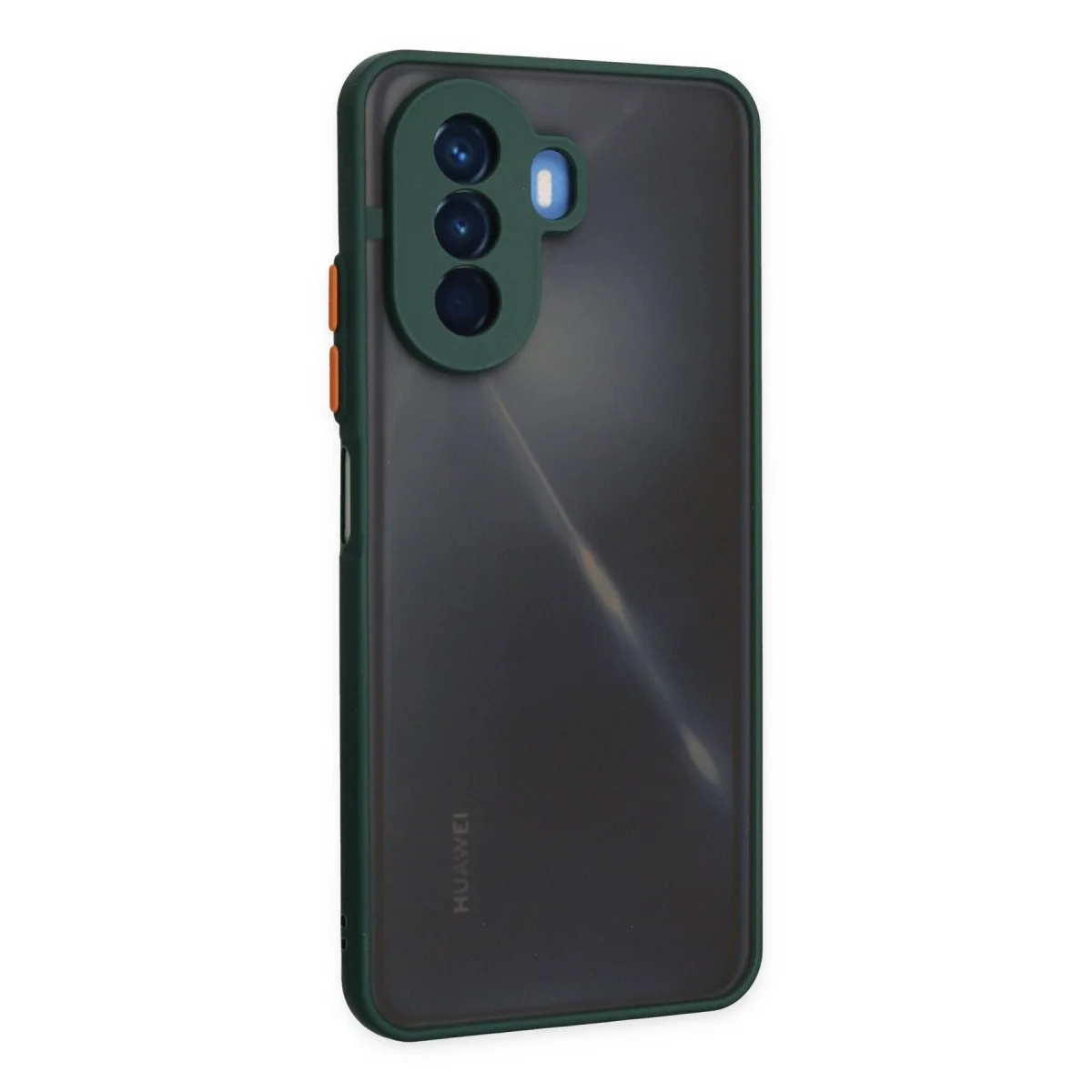 Huawei Nova Y70 Kılıf Montreal Silikon Kapak - Yeşil görsel 2