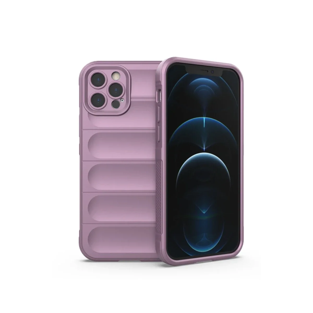 Apple iPhone 12 Pro Kılıf Optimum Silikon - Mor