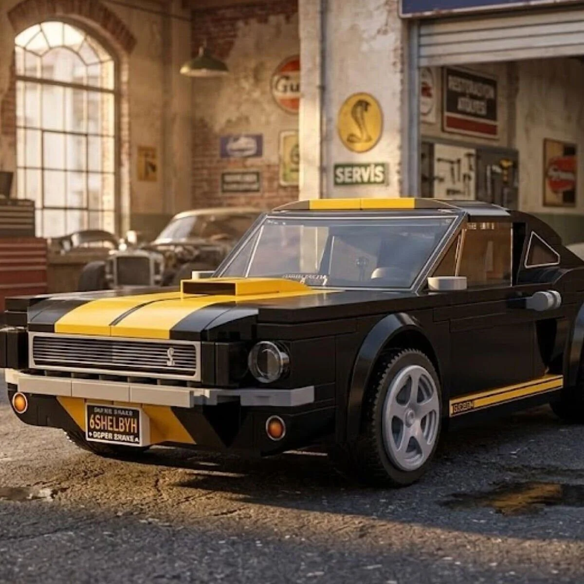 C51093W Cada Shelby GT350H 292 Parça Block Oyuncak görsel 4