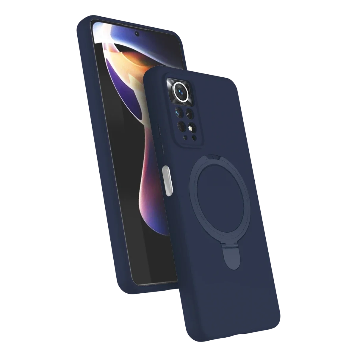 Xiaomi Redmi Note 12 Pro 4G Regal Magsafe Standlı Kapak - Lacivert