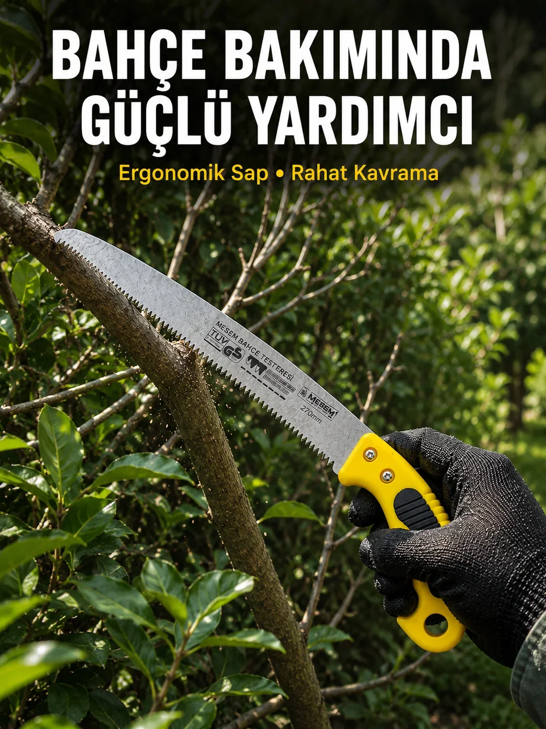 Profesyonel Bahçe Bıçkısı Ergonok Saplı Kesim Aleti