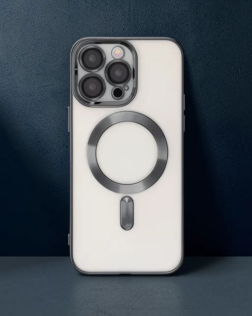 Apple İphone 15 Pro Kılıf Kross Magneticsafe Kapak - Titan Gri