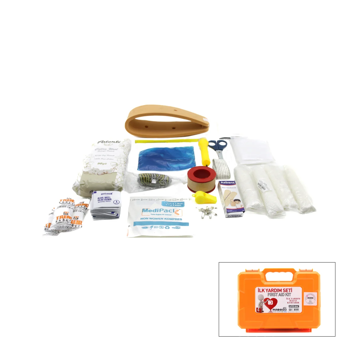 Büyük İlk Yardım Seti (Plastik Çantalı) görsel 2