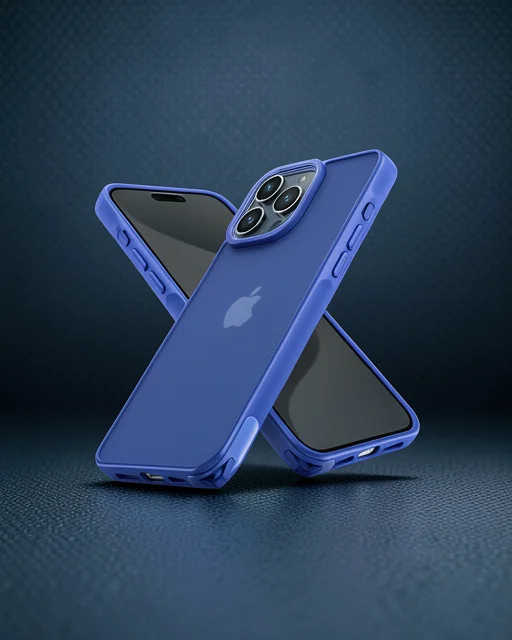Apple İphone 15 Pro Kılıf Elegant Kapak - Açık Mavi