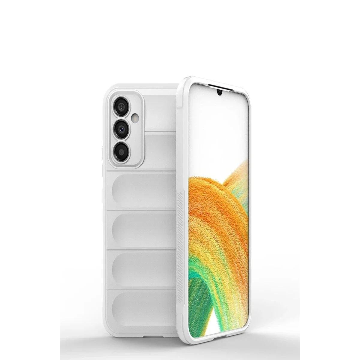 Samsung Galaxy A25 5G Kılıf Optimum Silikon - Krem görsel 2