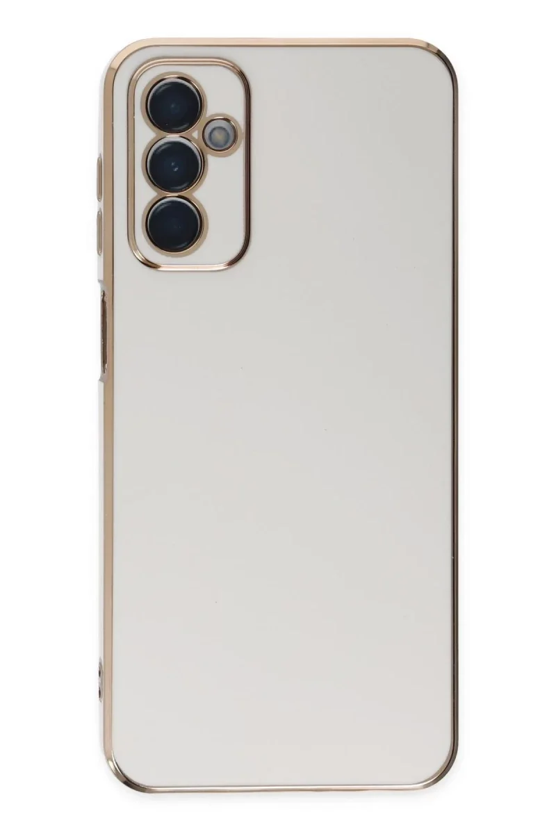 Samsung Galaxy M23 Kılıf Volet Silikon - Beyaz