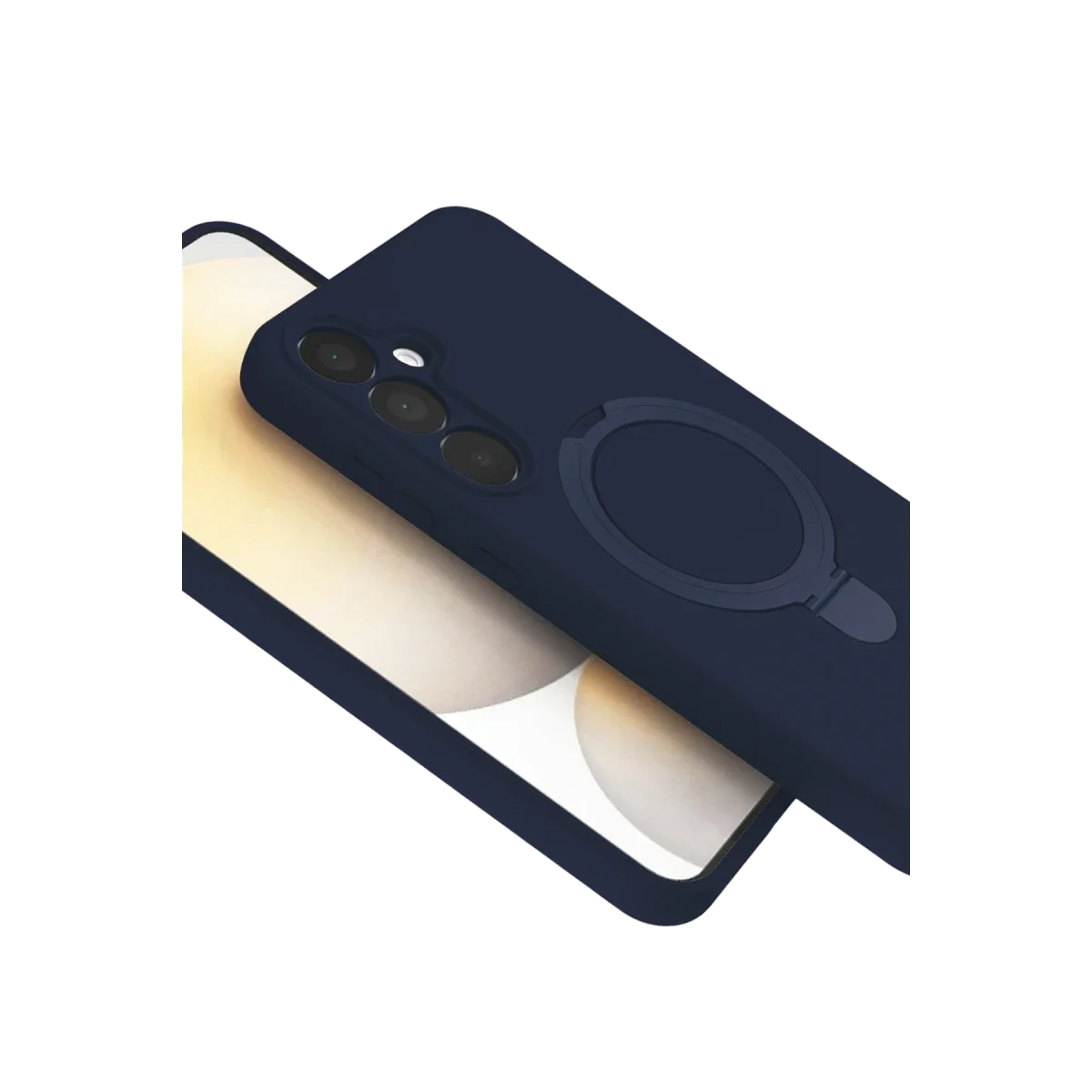 Samsung Galaxy A16 5G Regal Magsafe Standlı Kapak - Lacivert görsel 4