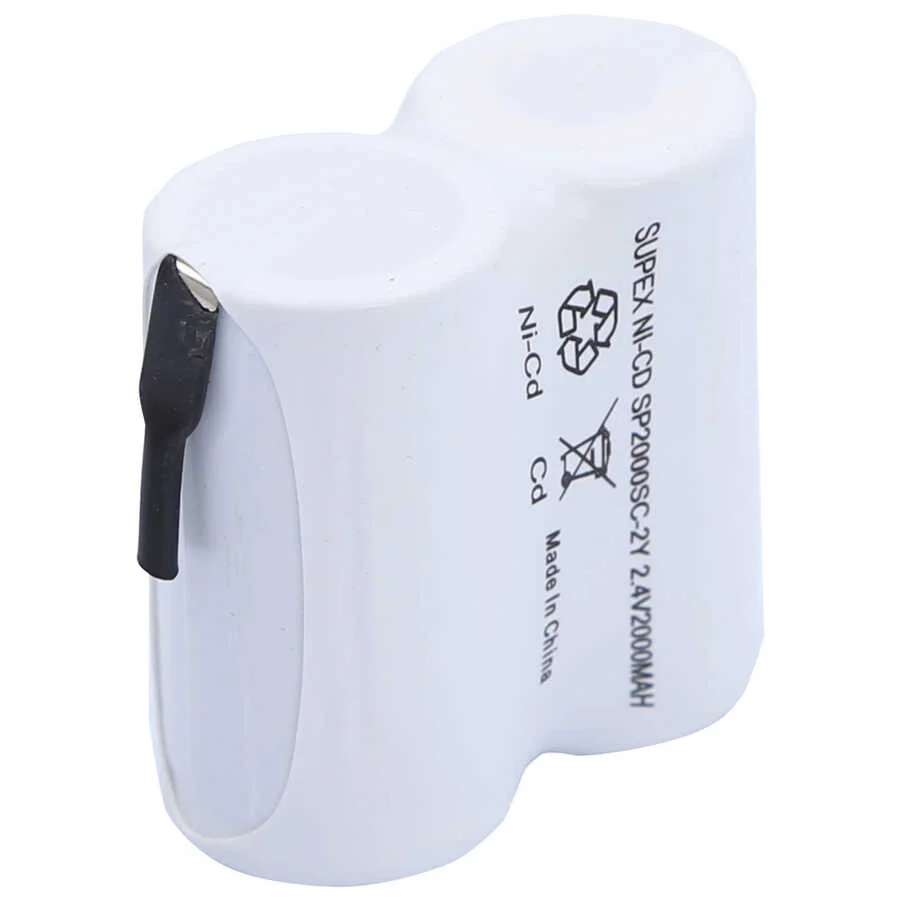 2000mAh 2.4V NiCd 2’li Yanyana Şarjlı Süpürge Pili görsel 2