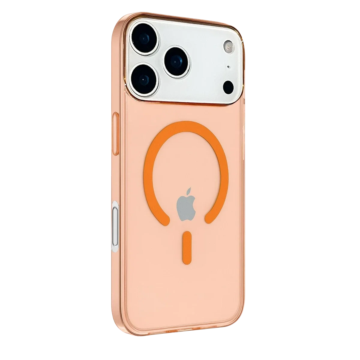 Apple iPhone 17 Pro Max Kılıf Pc Real Magsafe Kapak - Turuncu