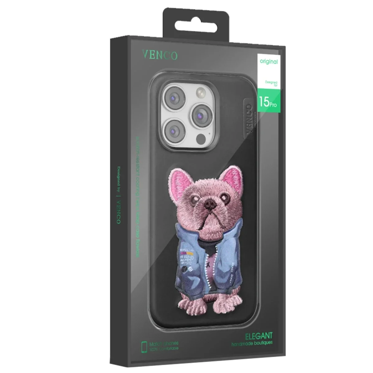 Venco Apple iPhone 16 Pro Max Cute Desenli Kapak - Lacivert görsel 3