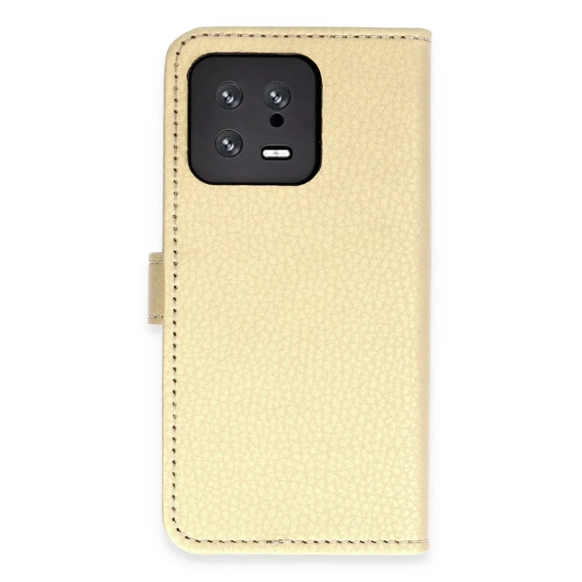 Xiaomi Mi 13 Trend S Plus Kapaklı Kılıf - Gold