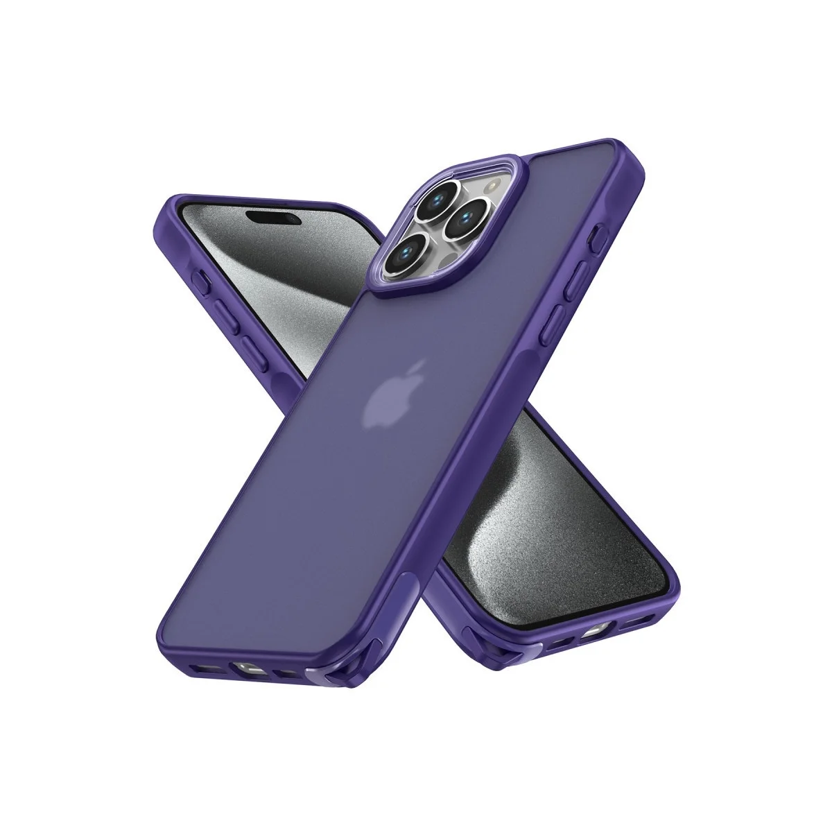 Apple İphone 13 Pro Max Kılıf Elegant Kapak - Derin Mor