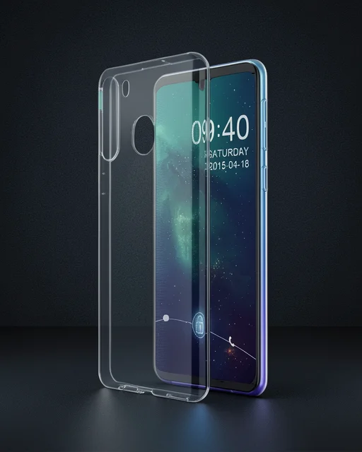 Samsung Galaxy A11 Kılıf Lüx Şeffaf Silikon