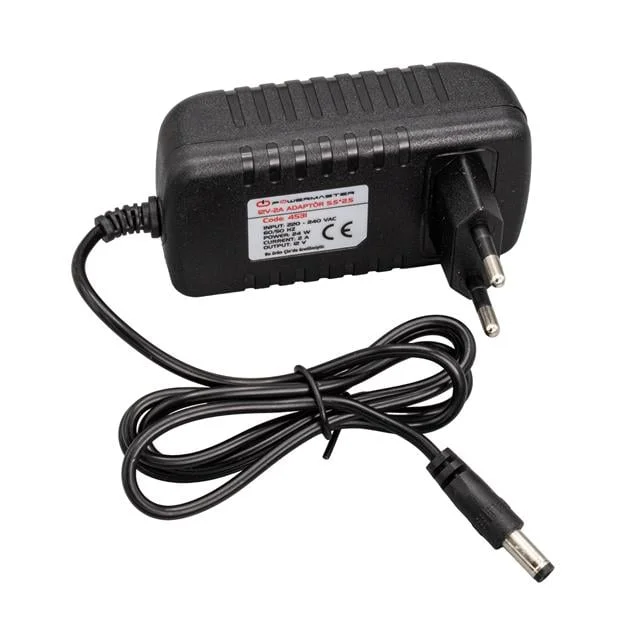 PM-4531 12 Volt - 2 Amper 5.5*2.5 Mm Uçlu Plastik Kasa Priz Tipi Adaptör görsel 3