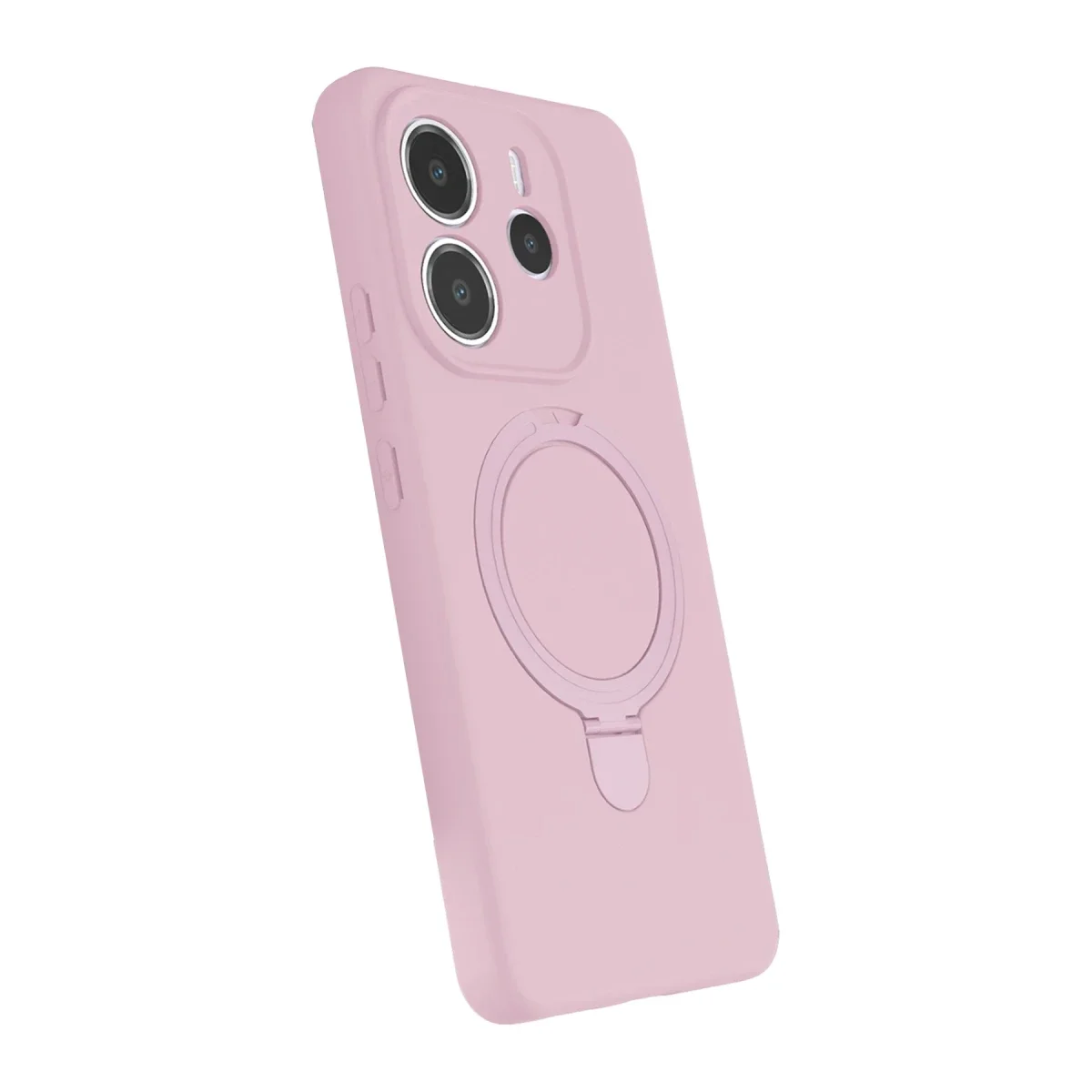 Xiaomi Redmi Note 14 4G Regal Magsafe Standlı Kapak - Açık Pembe görsel 2