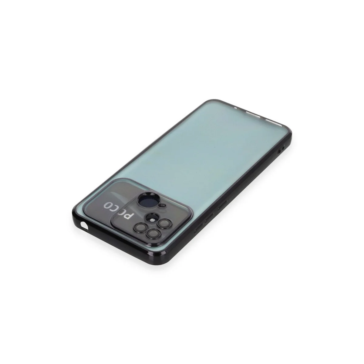 Xiaomi Redmi 10c Kılıf Razer Lensli Silikon - Siyah görsel 3