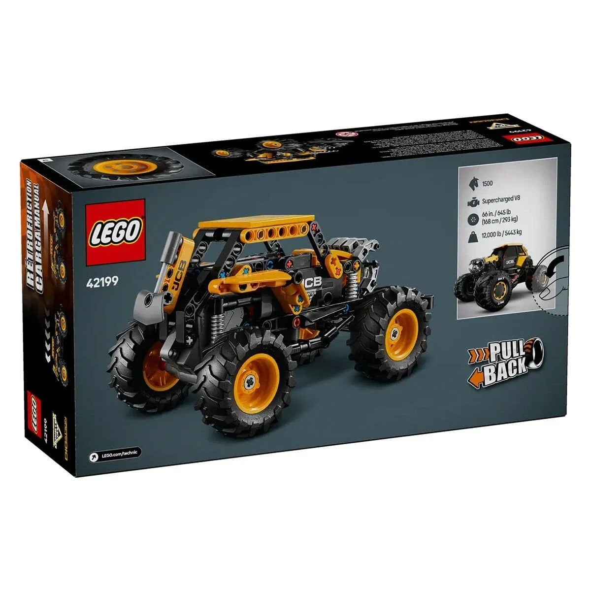 42199 Lego Technic Monster Jam DIGatron Çek-Bırak 218 parça +7 yaş görsel 6