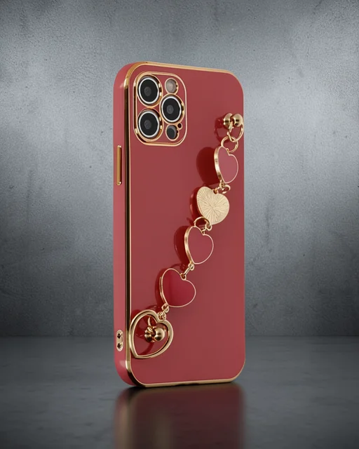 Apple İphone 12 Pro Max Kılıf Esila Silikon - Kırmızı