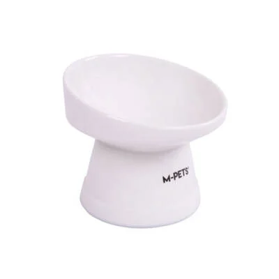 Tiltd Seramik Kedi ve Köpek Mama ve Su Kabı Beyaz 150 Ml