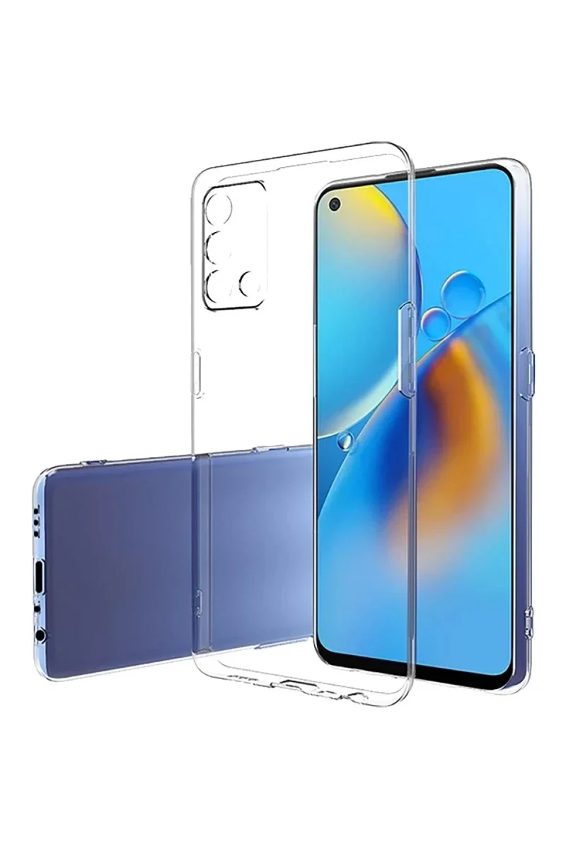 Oppo A74 4G Kılıf Lüx Şeffaf Silikon görsel 2
