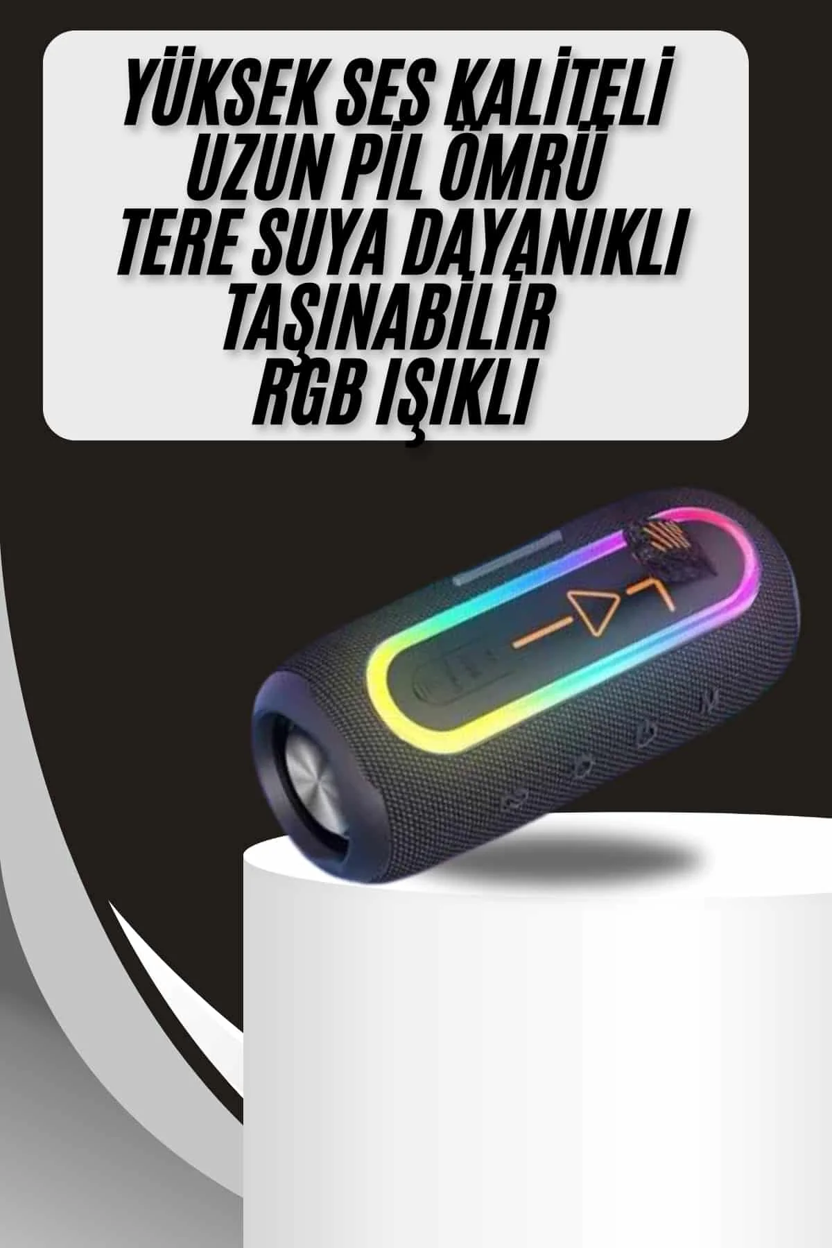 Kablosuz Bluetooth Hoparlör Taşınabilir Çoklu Bağlantılı Özelliği Yeni Nesil görsel 2