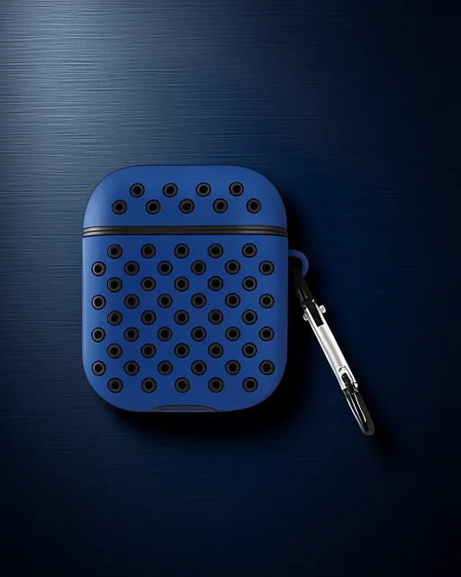 Apple Airpods 3 (3.nesil) Spor Delikli Kılıf - Lacivert-siyah