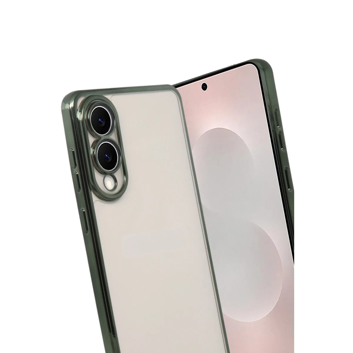 Samsung Galaxy S25 Edge Razer Lensli Silikon - Yeşil görsel 3