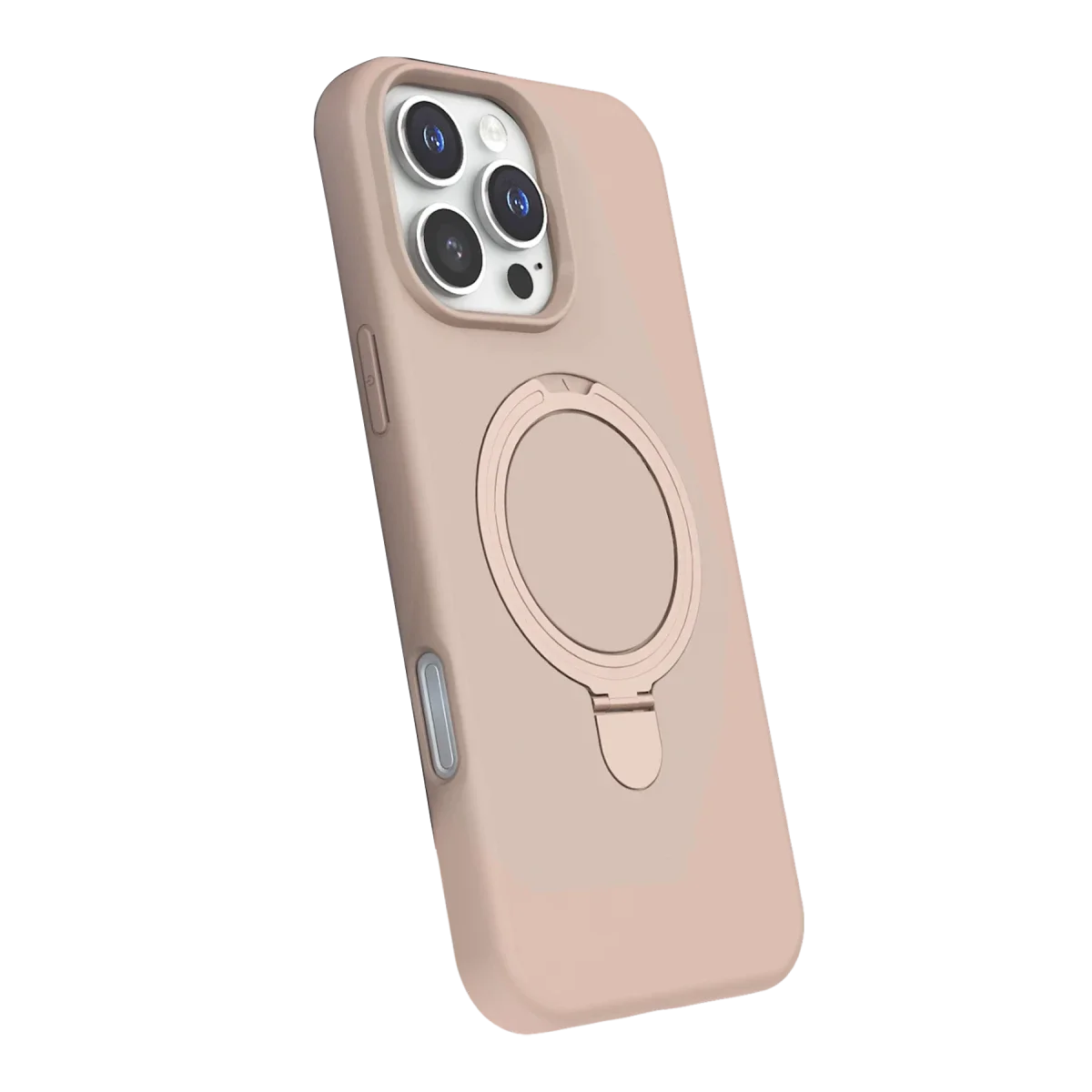Apple iPhone 16 Pro Regal Magsafe Standlı Kapak - Çöl Titanyum görsel 2