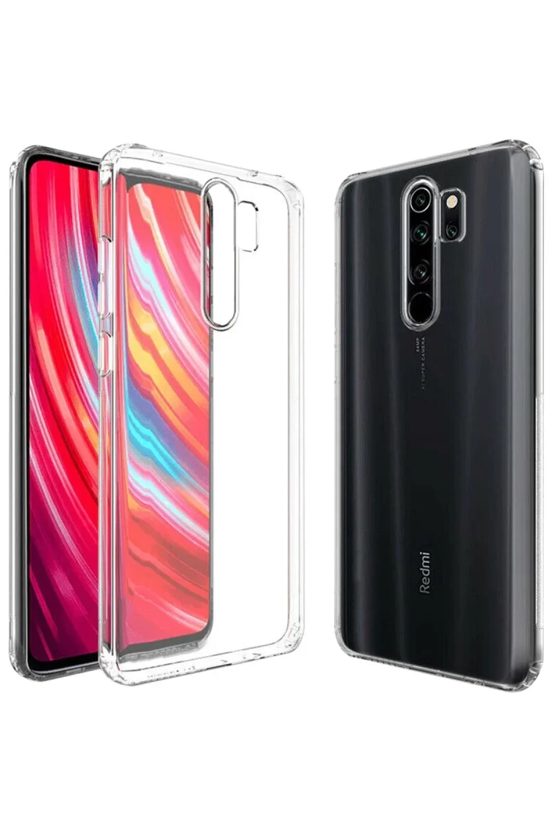 Xiao Red Note 8 Pro Kılıf Lüx Şeffaf Silikon görsel 2