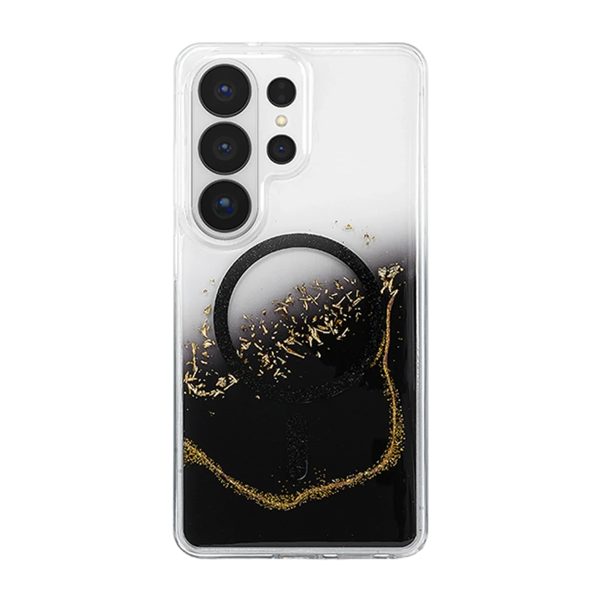 Onegif Samsung Galaxy S26 Ultra Lotus Simli Magsafe Kapak - Siyah görsel 3